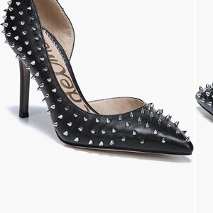 Sam Edelman Black Spiked Heels